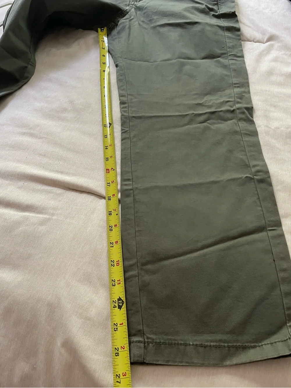 J. Crew Olive Green Slouchy Boyfriend Chino Pants 27 NWT